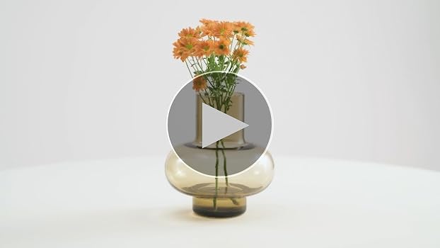 【新品未使用】marimekkoフラワーベース　UMPU VASE CLAY Amazon.com: MARIMEKKO Umpu Glass Flower Vase (Color Clay