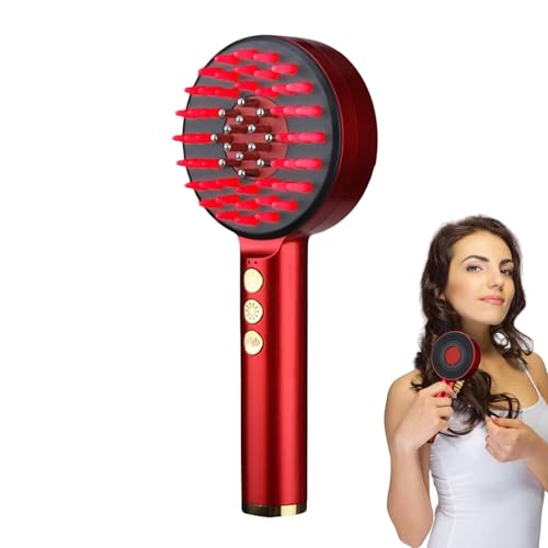 Brosse massante électrique 2 en 1 Lumetra applicateur d'huile et photothérapie capillaire