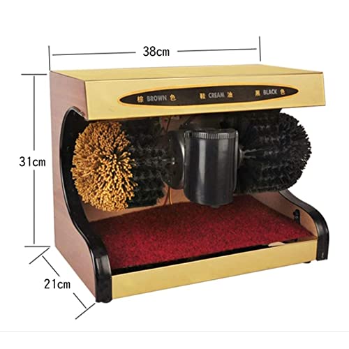 Lucidascarpe Elettrico Verticale, Scarpe per Trattamento di rimozione Polvere a induzione Automatica, Piccola Macchina lustrascarpe Automatica in Pelle Metallica, Kit spazzole per Pulizia,