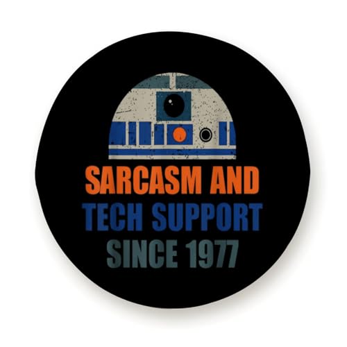 Vintage Quote Sarcasm And Tech Support Since 1977 for Decoration and Weather Protection for Trailers Rv SUV Truck Campervan Travel Trailer 15 inch