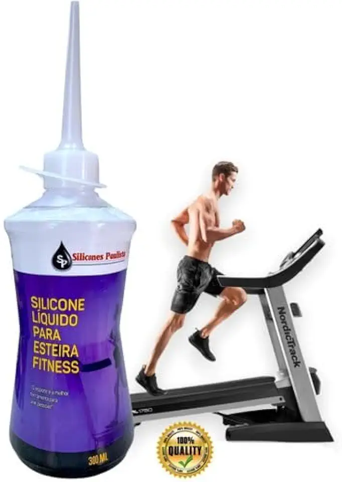Silicone lubrificante Liquido 300 ml para Esteira Ergométrica Profissional Bicicleta Tira ruido Otima Lubrificação