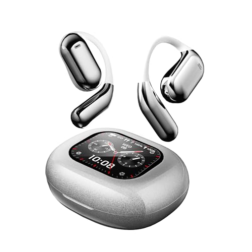Image of Fidiso Q16 Wireless Earbuds 75hrs Bluetooth 5.4 Headphone Sport, 2024 Bluetooth Earbuds Stereo Deep Bass Over Ear Bud with Earhooks, ENC Noise Cancelling Mic, IPX7 Waterproof Earphone for Workout