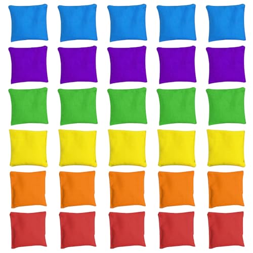Petits poufs de 5 cm durables et colorés pour jeux et sport - Lot de 30