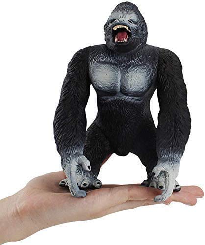 Wsimei Sculptures Gorilla Sculpture Kings Of The Jungle Garden Outdoor Statue House Decoration Animal Model Collection Ornaments 18 X 8.5 X 11.5 Cm #TOP2