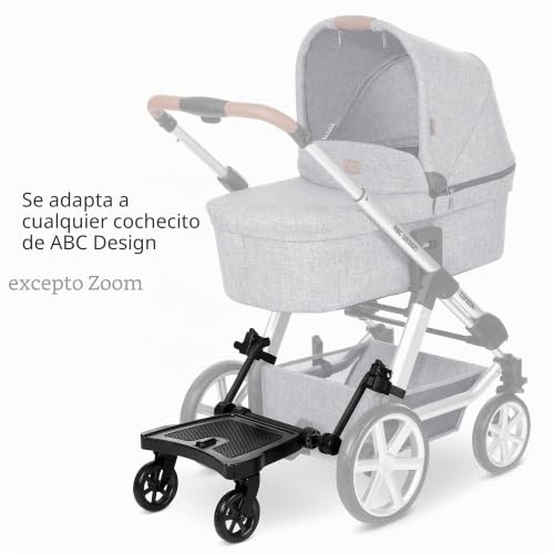 Miniatura 4 de Abc Design Plataforma Kiddie Ride On 2 Patinete Para Hermanos Accesorio Universal Para Cochecito Asiento Compatible Se Vende Por Separado Negro