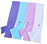 HOPESHINE Arm Sleeves UV Sun Protection Cooling UPF 50+ 4-Pairs for Men Women Cycling, Golf, Outdoor Sports
