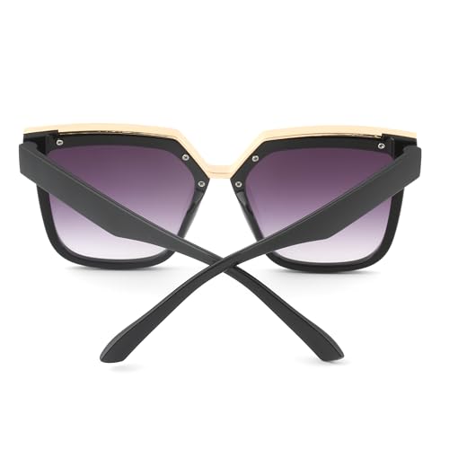 Oversized Sunglasses for Women, Square Style for Womens, Narrow Square Frame Visor Shades UV4003