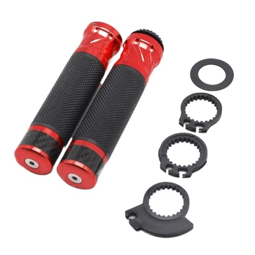 Puños de moto CNC en aluminio mecanizado y goma de alta resistencia