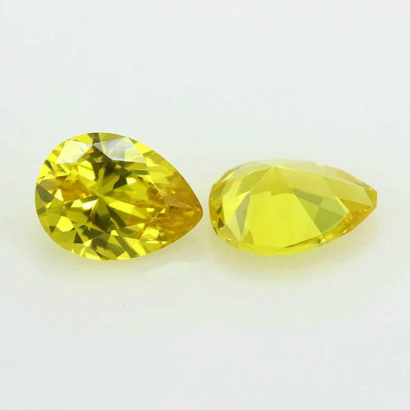 Mehrfarbige birnenförmige Zirkonia-Steine, lose synthetische Edelsteine, Perlen, CZ-Steine für Schmuck, 2 x 3 – 13 x 18 mm, AAAAA, violett, 6 x 8 mm, 50 Stück