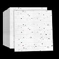 MZQMK 10 Pcs 3D Wall Panels Peel and Stick, White Brick Printable 3D Wallpaper Stick and Peel Self Adhesive Waterproof Foam Faux Brick Paneling(E)