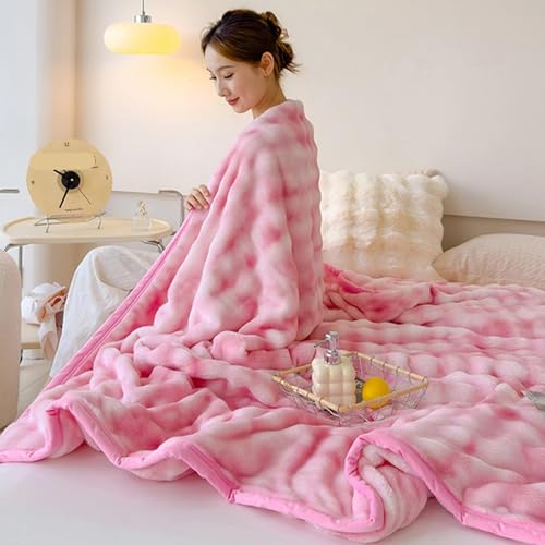 NMVAWIPT Manta De Felpa Ultrasuave, Gruesa Y Mullida, Reversible, Cálida Y Acogedora For Sofá, Cama O Sillón.(10,150x200cm)