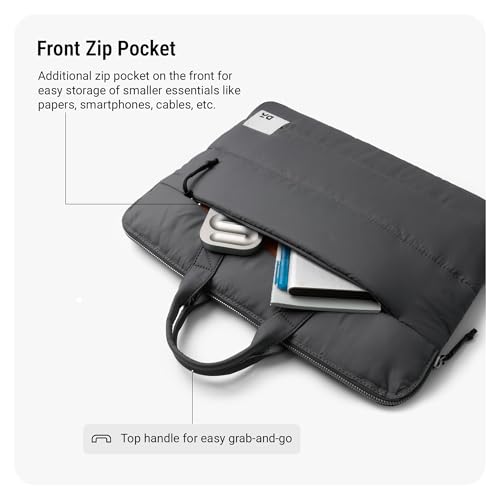 Image of DailyObjects Stria Pro Laptop Bag With Handle| Recycled Durable Polyester | Compatible with Laptop /MacBook Air /Pro Upto 15 Inch| Water Resistant|Padded Compartment with Zip Closure