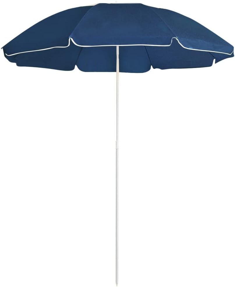 Patio Outdoor Parasol with Steel Pole Sun Protection with classic shape and color