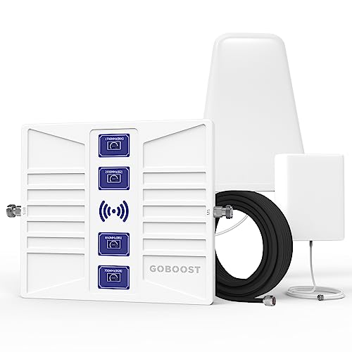 Cell Phone Signal Booster for Home, 2G 3G 4G LTE & 5G Band 2/4/5/28/66 Cell Phone Booster Up to 4,500 sq ft, Cell Booster Boosts Voice & Data