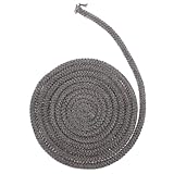 VANZACK Cuerda de Sellado para Chimenea y Estufa de Leña Junta Resistente a Altas Temperaturas 6Mm X 2m Fibra de Vidrio para Puerta de Caldera y Estufa Accesorio para Calefacción