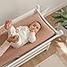Comfy Cubs Baby Changing Table - Sturdy Wood Construction, Timeless Look Baby Change Table with Two Open Shelves for Infant Daycare Essentials Storage - White