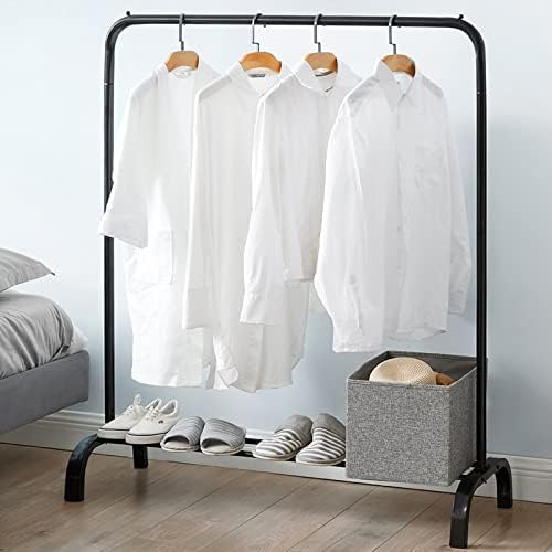 Vivo Technologies Metal Clothes Rail Stand with Hanging Rail and ...