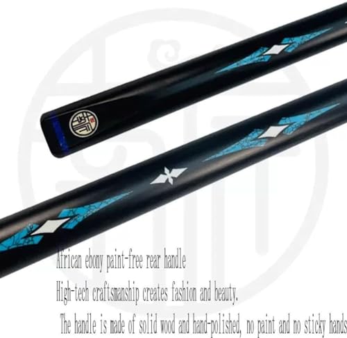 Taco de Billar Pool 145 cm Negro 3/4 Puntos miniatura 6