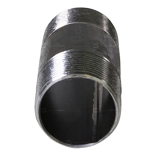 SUPPLYGIANT OQCM1540-10 Pre Cut Industrial Steel Nipple, Pipe Connectors, Used to Build Vintage Furniture,Threaded Pipes and Fiittings, 1-1/2'' x 4" Black (Pack Of 10) by SUPPLYGIANT - Used condition - Image 3