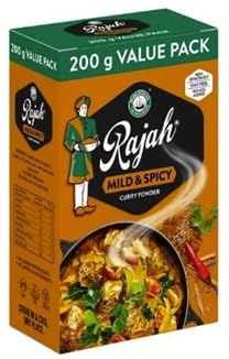 Rajah Curry Powder Mix Mild And Spicy Flavours 200g South