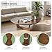 Solid Wooden Modern Triangle Coffee Table: Unique Funky Coffee Tables for Living Room, Oval Mid-Century Irregular Abstract Tea Tables for Patio Office Balcony Bedroom (Walnut, 33