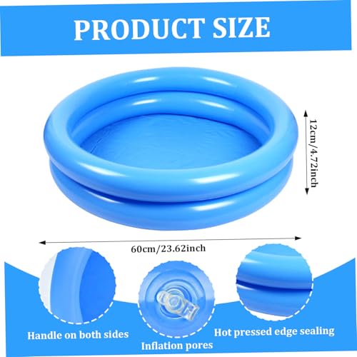 Spa de pies portátil inflable para piscina 23.6x23.6x4.7 in miniatura 2