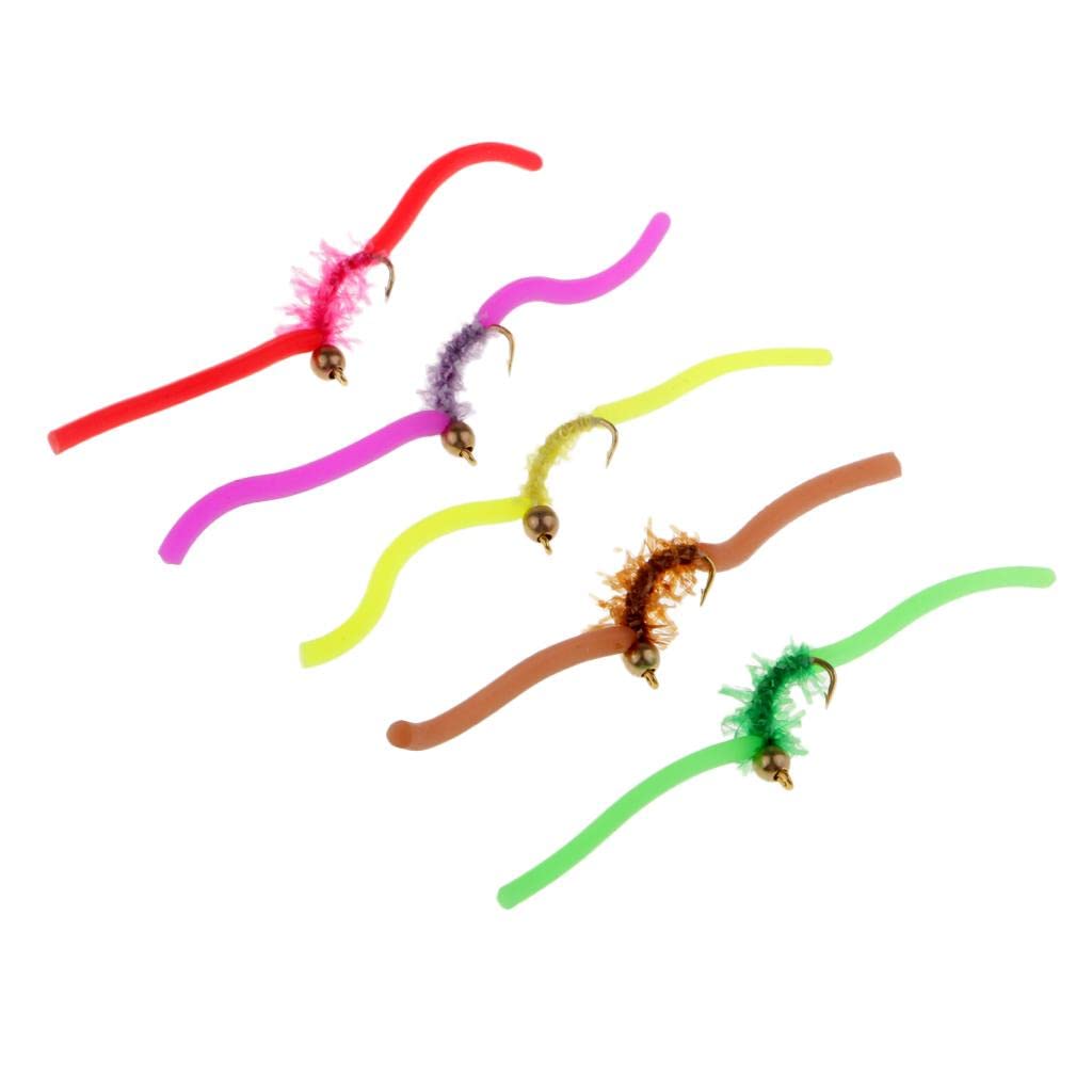 CALANDIS™ 2x5pcs San Juan Squirmy Wormy Trout Worm Fly Assortment Fishing Flies Pack 2 | Crankbaits | Baits, Lures & Flies | Fishing-picture-32