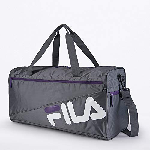 Sacola Unisex Fila Smart Cinza Asfalto/Uva