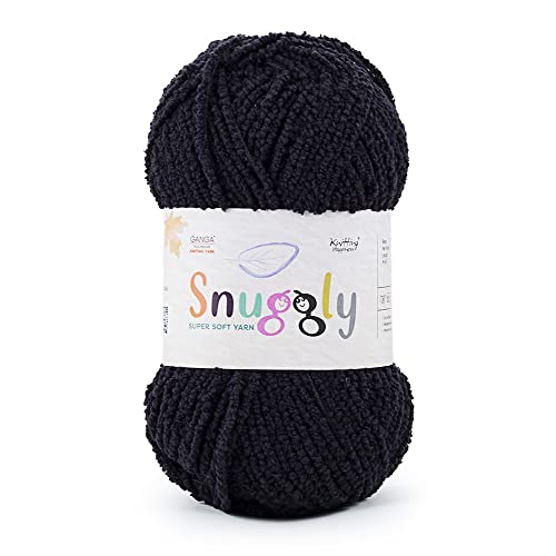 Image of Ganga Acrowools Snuggly, 100% Polyester Yarn, Extra Soft Boucle Textured Yarn for Baby Articles, Shade No. Sng003