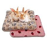 kathson Hamster Winter Warm Fleece Sleep Pad Small Animal Bed for Squirrel Hedgehog Bunny Chinchilla