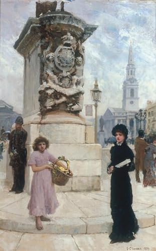 Lienzo decorativo Trafalgar Square para un dormitorio elegante y lleno de arte