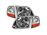 Headlight and Cornering Light Kit - 4 Piece - Compatible with 1997-2003 Ford F150 (Fits From...