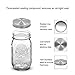 8pcs Pack Regular Mouth Mason Jar Lids for Ball Kerr and More, Made of 304 Stainless Steel, 100% Rust-proof and Leak-proof Storage Caps for Mason Jars