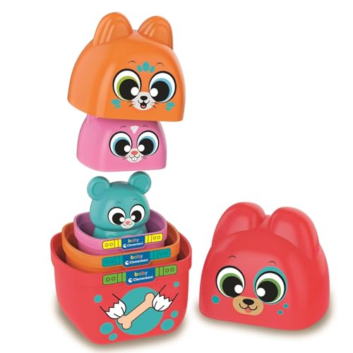 Boîtes Gigognes Animaux Coffret 4 Animaux à Emboîter pour Bébés Dès 18 Mois