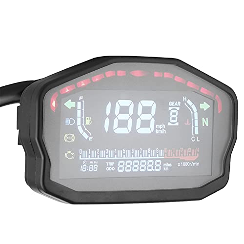 Instrumento LCD universal de velocidad digital de motocicleta para una fácil visualización en cualquier estado de flash
