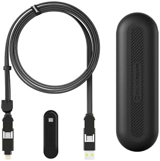 Rolling Square InCharge XL 200cm - USB C Charger Cable, Lightning Cable for Smartphone, Universal Cable Charger 6 in 1, USB Plug, 100W (Urban Black)
