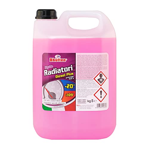 Liquido antigelo di tipo permanente colorato a base di glicole etilenico OAT (Organic Additive Technology)