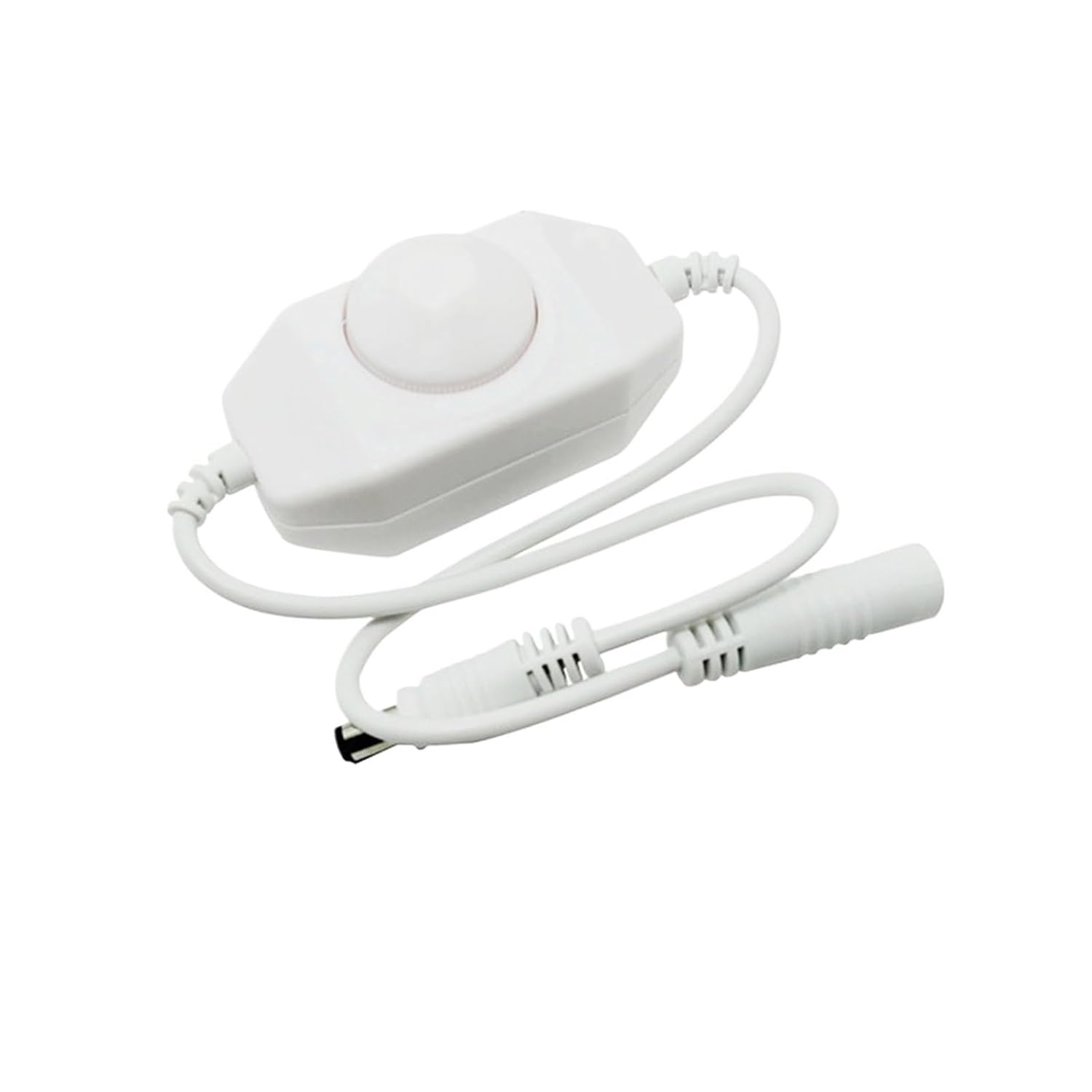 DC5-24V Manual knob Single Color LED dimmer with Adjustable Brightness Suitable for Bedroom Module LED Light Strip (Color : White)