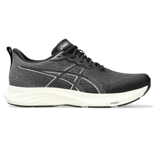 ASICS Tênis de corrida feminino DYNABLAST 4, Preto/cinza, 42