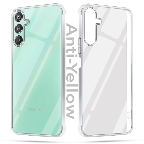 Image of Jkobi Lifetime Anti-Yellow Clear Back Cover Case for Samsung Galaxy F15 5G (Sleek Hard Crystal | Shockproof and Camera Protection)