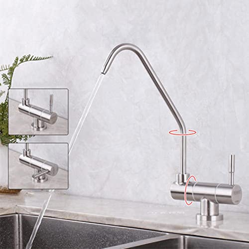 Robinet de filtre à eau en acier inoxydable résistant au calcaire