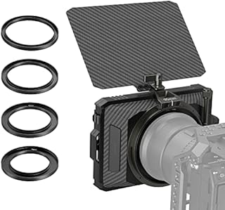 SMALLRIG Mini Matte Box Lite z Flagą Górną do Lustrzanek Cyfrowych i Aparatów Bezlusterkowych, Kompatybilny z Obiektywami 67mm/72mm/77mm/82mm/95mm, Dostarczany z Tacą na Filtry - 3575