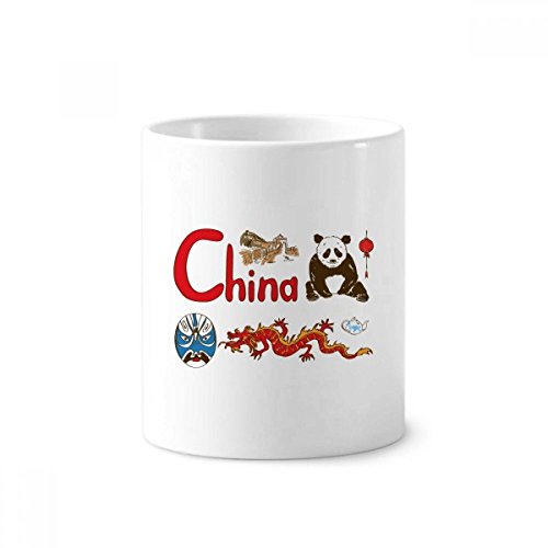 Céramique Chine anti-désordre - Solution de rangement stylos et brosses à dents