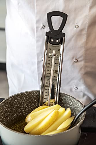 KitchenCraft Home Made Suikerthermometer voor het koken van snoep of jam, roestvrij staal, keukenhulp voor koken en frituren, 30,5 cm, wit - Afbeelding 6