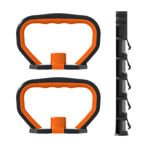 RNXRZANK Kettlebell Handle with Adjustable Grip for Weight Plate Exercise, 2 Handle and 1 Rod