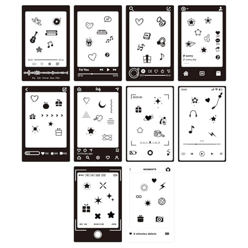 REElua Photo Ablum Corner Stickers Colorful Photo Corner Scrapbooks Paper Photo Frame Picture Decorations Stickers