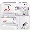 Kids Sewing Machine with 12 Built-in Stitches, 2-Speed Foot Pedal, 32-Color Sewing Thread Kit, Sewing Supplies Compatible, Sewing Machine Table Fit, Mini Electric Tool for Home Mending & DIY Crafting #4