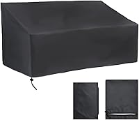 CHEYLIZI 3 Sitzer Gartenbank Abdeckung Schutzhülle für Gartenbank, Winterfest, UV-Beständig, Winddicht, Reißfest Oxford Gewebe Bank Hülle Gartensofa Abdeckplane, 163x66x89cm