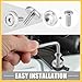REPAIROCK Car Bumper Fender Washer Bolt M6x20mm Engine Bay Dress Up Kit Stainless Steel Silver Tone (Set of 25) Auto Replacement Parts