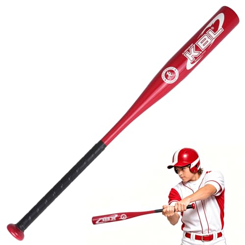 KRUI Aluminum Baseball Bat Training 28 Youth Baseball Bat -10 Drop Lightweight T-Ball Bat for Youth and Beginners Training Metal Bat for Personal Security (Only for Soft Practice Baseball)